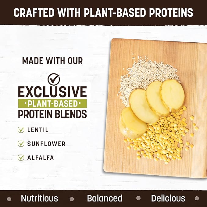 Earth Animal Wisdom Air Dried Dog Food | From The Seed Recipe Premium Natural Dog Food | Plant-Based | All Breeds & Ages | Made in The USA | 8 Pound Bag