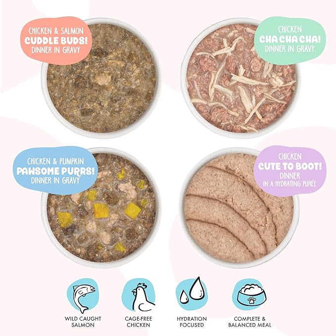 Weruva B.F.F. Kitten The Kitten Me Softly Variety Pack, 2.8oz Can, Pack of 12