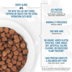 Tiki Cat Born Carnivore High Protein Dry Cat Food, Herring & Salmon Meal, 5.6 lbs. Bag