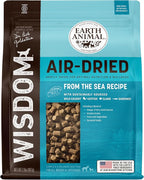 Earth Animal Wisdom Air-Dried Dog Food | From the Sea Recipe Premium Natural Dog Food | All Breeds & Ages | Made in The USA | 2 Pound Bag