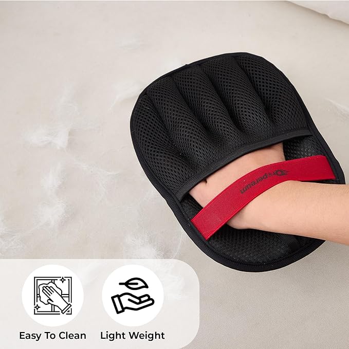 2PCs Pet Hair Removal Glove for Cats & Dogs, Upgraded Five-Finger Electrostatic Pet Hair Gloves, Reusable Magic Brush Pet Hair Remover Tool for Laundry, Car Seat, Couch, Carpet