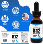 Liquid Vitamin B-12 for Dogs and Cats - Vet Formulated - Effective for All Animals Methylcobalamin (Methyl B12) - Energy, Appetite and Mood - Made in USA