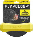 Playology Squeaky Dog Toy Fetch Stick | Durable Rubber Toys for Interactive Play | Chicken Scented Fetch Stick for Medium Dogs | Floating Dog Toy Made from Non Toxic Materials