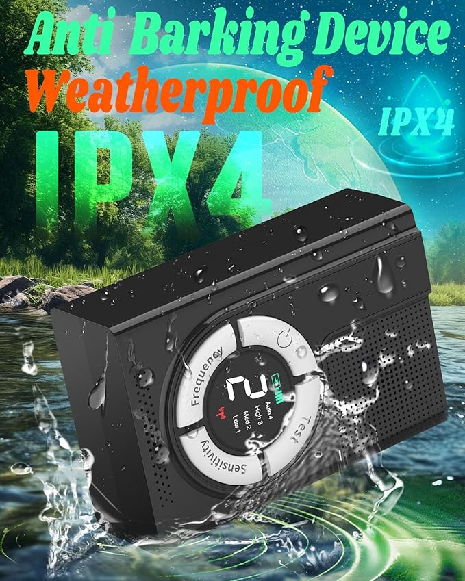 1500 mAh Rechargeable Anti Barking Device for Dogs Indoor Up to 50 Ft Range, 9 Modes Dog Bark Deterrent Devices Dog Training & Behavior Aids, Dog Barking Control Safe for Dogs