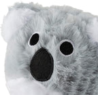 Flourish Pets 2in1 Tough Durable Dog Chew Toy with Non-Toxic BPA Free Rubber&Double Stitched Soft Fabric Exterior Squeaky Indestructible Dog Toy for Aggressive Chewers-Single Pack,Koala Prickles(4'')