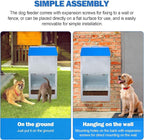Automatic Dog Feeder Outdoor Dog Feeder for Large Dogs Large Breed Dog Food Dispenser, 25LBS Capacity Pets Feeder Gravity Food Feeder