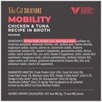 Tiki Cat Solutions Mobility Mousse, Chicken & Tuna Recipe in Broth, Formulated to Support Healthy Joints, Functional Wet Cat Food, 2.4 oz. Pouch (12 Count)