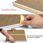 Cat Scratcher Cardboard with Box Durable Corrugate Scratching Kitty Sofa Lounge Bed Reversible Catnip Included for Indoor Cats, Scratching Pad, Can be Assembled, Double-Sided Design, Large (Box,2pcs)