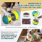 Dog Treat Dispensing Toys Indestructible Food Ball Adjustable Interactive Enrichment Toy for Small Large Dog to Keep Them Busy Stimulating IQ Training Puppy Slow Feeder for Bordom Indoor Gift
