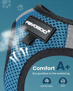 FAYOGOO Cat Harness, Cat Leash and Harness Set for Walking Escape Proof, Harness for Small Cats/Small Dogs, Large Kitten/Puppy Harness and Leash, Harness for Cats S-XXL(Tranquil Teal, XX-Large)