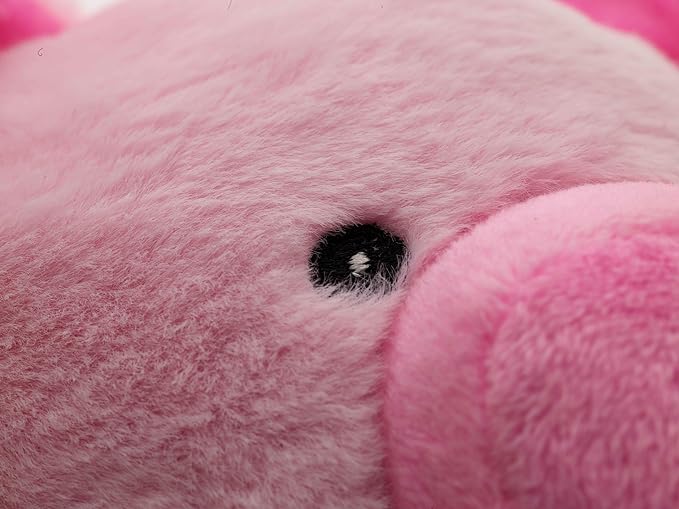 Flourish Pets 2 in 1 Multi-Layer Chew Toy for Active Dogs | Non-Toxic BPA Free Double Stitched Soft Fabric Exterior Dog Toys | Long-Lasting Dog Plush Toys - Pig 3.5"