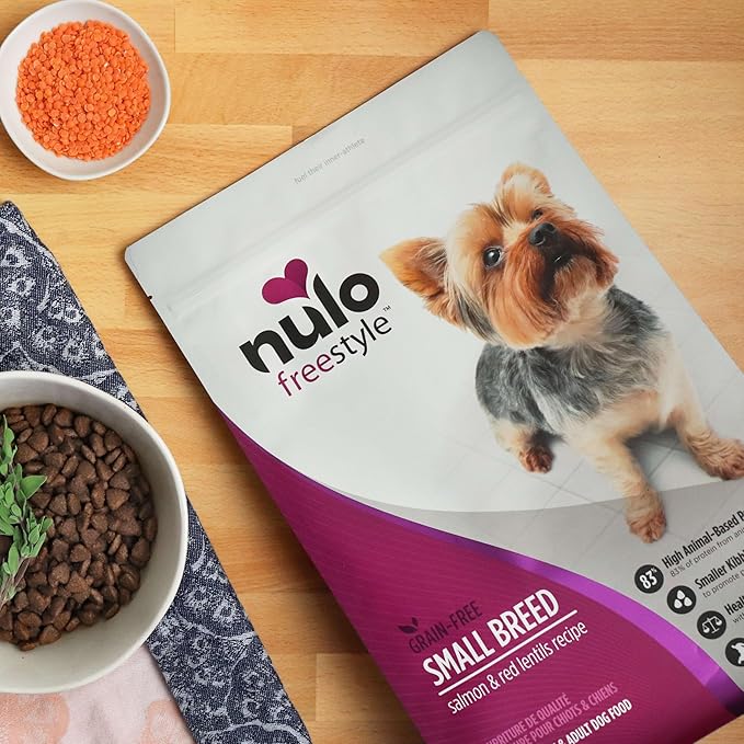 Nulo Freestyle Small Breed Dog Food, Premium Adult and Puppy Grain-Free Dry Smaller Sized Kibble Food, with BC30 Probiotic for Healthy Digestion Support, 6 Pound (Pack of 1)
