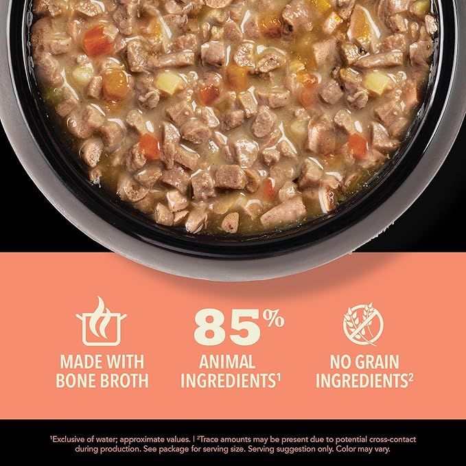 ACANA Chunks in Broth Wet Cat Food Variety Pack: Salmon & Chicken + Lamb & Kidney Recipes 3oz Cans (12 Count, 6 of Each)