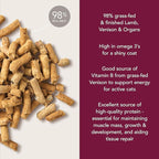 Feline Natural Grain-Free Freeze-Dried Cat Food, New Zealand Lamb & Venison 11oz