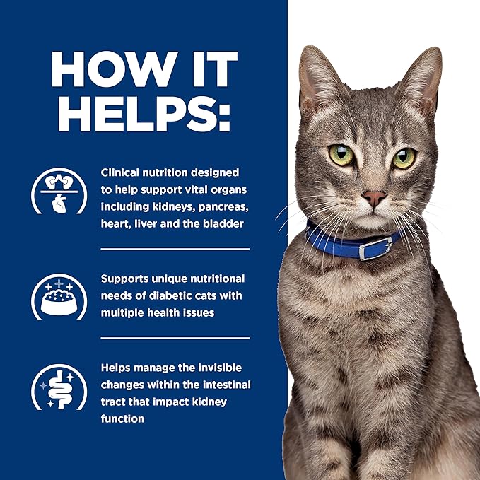 Hill's Prescription Diet Multi-Organ Support Chicken Cat Wet Food, 24 x 5.5 oz case