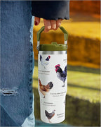 30oz Chicken Tumbler with Handle and Straw, Stainless Steel Vacuum Insulated Coffee Tumbler, Travel Mug Water Bottle, chicken Stuff Accessories Decor, chicken Gifts for Women