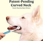 Jasper Macrobrush 360º, Dog Toothbrush for Medium to Large Dogs, Soft-Bristled Dog Tooth Brushing Kit - Premium Non-Slip Handle with 2 Replaceable Tooth Brush Heads, Use with Pet Toothpaste
