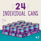 Stella & Chewy's Carnivore Cravings Purrfect Paté - Premium Grain-Free Wet Cat Food - Salmon, Tuna & Mackerel Recipe - High Protein with Bone Broth - Perfect for Picky Eaters - 2.8oz Cans (24 Pack)