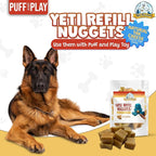 Yeti Refill Nuggets for Puff and Play Dog Toys - Natural Himalayan Yak Cheese Treats, Promotes Dental Health, Suitable for All Dogs, Ideal for Interactive Chew Toys and Dispensers, 50 Pieces, 24 Oz