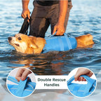 Kuoser Dog Life Jacket High Flotation, Reflective Dogs Life Vest for Swimming Boating, Adjustable Small Medium Large Dog lifejacket, Lightweight Dogs Life Preserver Rescue Handle Spring Summer Pool