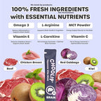 Grab & Go Squeeze Vita Stick Lickable Treats for Dogs & Cats. 49 Brain Support Sticks with Essential multivitamins. Soft and Tasty Paste for All Life Stages, Supporting Brain Health