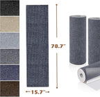 Cat Scratching Post Carpet Mat Trimmable Self-Adhesive Replacement Mat 78.7"x15.8" Cuttable Cat Scratcher Cover for Cat Tree Shelf Shelves Steps Couch Furniture Wall DIY Protector, Dark Grey