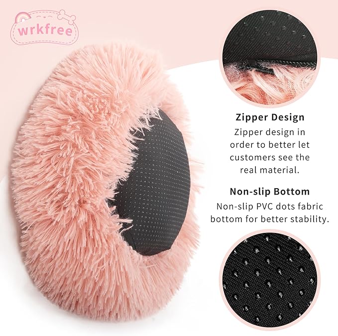 Chinchilla Bed Pink Burrowing Pet Bed for Guinea Pigs and Other Small Animals 11.8 inch