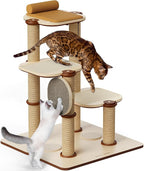 PETLIBRO Infinity Cat Tree Tower for Indoor Cats, Modular Design with Cat Bed, Toy, Felt Pads, Sisal Scratching Posts, 2-Second Setup, Sturdy Multi-Level Activity Center Cat Condo for Any Room