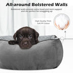 INVENHO X-Large Dog Bed Rectangle Washable Orthopedic Soft Calming Sleeping Durable Pet Cuddler with Anti-Slip Bottom
