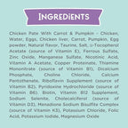LOVE, NALA - Natural Adult Cat Wet Food - Pate Chicken with Carrot & Pumpkin Recipe- Grain Free, Non-GMO, Lean Protein, Digestive Fiber Blend, Added Minerals & Vitamins - 12 Pack 2.4 lbs.