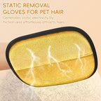 Electrostatic Pet Hair Remover Glove, Reusable Pet Hair Removal Glove for Dog & Cat Grooming, Double Sided Static Pet Hair Fur Remover Tool Mitt Gloves, Pet Hair Cleaning Glove for Dogs & Cats (2PCS)
