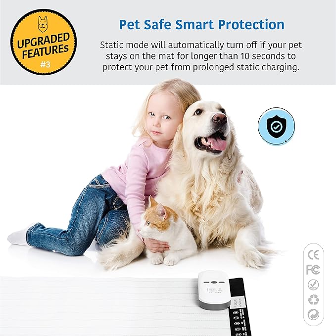 SVD.PET Pet Training Mat with Tester, Large 48" X 20", Dogs & Cats Shock Pad, Electronic Repellent scat mat for Indoor, 3 Training Modes, 5 Adjustable Levels, Pet Safe Auto Power Off