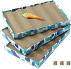 PEEKAB Cat Scratcher Cardboard Reversible Scratching Board Kitty Corrugated Scratching Pad Bed Catnip Included XXL 3PCS