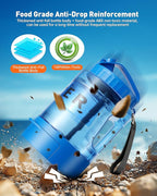 Portable Dog Water Bottle Bowl - 77 oz Travel Water Bowl Dispenser for Dogs Leak Proof, Suitable for Large Pet Drinking, A Must Have for Outdoor, Camping, Walking, Beach, Hunting Other Scenes （Blue）