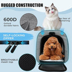 Carriers Soft-Sided Pet Carrier for Medium Large Cats Dogs 15lbs 20lbs,Ventilated Design,Portable Carry Handle,Collapsible Carrier for Kitten Puppy(X-Large,Grey&Black)