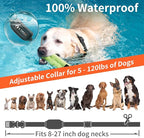 PaiPaitek Dog Vibration Collar with Controller No Shock, 3300ft Waterproof Training Dog Collar Beep and Vibrate Only, Security Lock & Rechargeable Vibrating Collar for Dogs 5-120 lbs - No Prongs