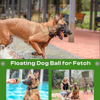 Interactive Squeaky Dog Toys Balls – Durable Rubber Dog Toy for Aggressive Chewers,High Bounce Dog Ball & Floating Fetch Ball,Indestructible Chew Toy for Medium & Large Dogs