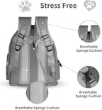 Cat Backpack Carrier for Cats and Small Dogs, Breathable Cat Bubble Backpack, Airline Approved Pet Travel Carrier for Hiking Camping Outdoor(Grey)