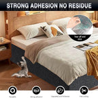 2Pack Total 78.7"x15.8" Cat Scratch Mat for Cat Couch Furniture and Wall Protector | Trimmable Self-Adhesive Carpet Climb Cat Scratcher for Covering Cat Tower and Replacement Pads (Dark Grey)