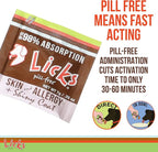 Licks Pill-Free Dog Skin & Allergy - Omega 3 Dog Allergy Relief - Vitamins & Supplements for Itch Relief - Turmeric Supplement for Skin - Gel Packets - 30 Use