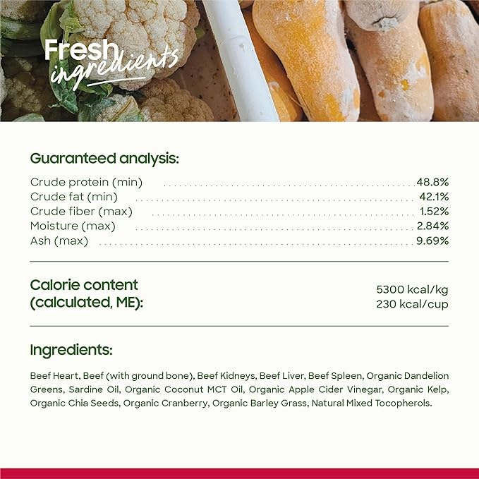 smallbatch Pets Freeze Dried Cat Treats, Raw Dry Cat Food Bites, Beef Recipe, High Protein Food Topper or Training Treats for Cats, Humanely Sourced Meat, Made in The USA, Non GMO, 10 oz Bag