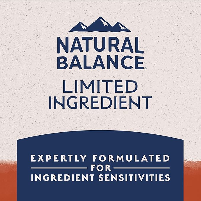 Natural Balance Limited Ingredient Adult Grain-Free Dry Dog Food, Salmon & Sweet Potato Recipe, 4 Pound (Pack of 1)