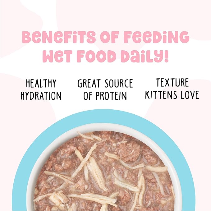 Weruva B.F.F. Kitten The Kitten Me Softly Variety Pack, 2.8oz Can, Pack of 12