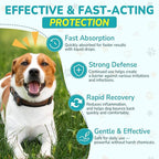 Antibiotics for Dogs | Natural Dog Antibiotics for Allergy Relief, Itch Relief, Coughs, Skin Health, Breath Treatment, Digestion | Herbal Supplement to Care for Ears, Eyes & Coat, 4 Fl Oz