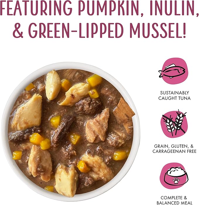 Weruva Senior Cat Food, Tuna and Salmon in Gravy, 3oz Can, Pack of 12