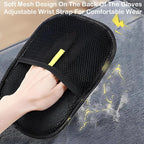 Pet Hair Remover Glove for Cats & Dogs, 2PC Electrostatic Pet Hair Remover Glove, Cat Grooming Gloves for Hair Removal, Grooming Clothes, Sofas