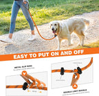 lynxking Slip Lead Dog Leash Reflective, Heavy Duty Comfortable Strong Rope for Large Medium Small Dogs No Pull Pet Training (Orange, Large 1/2in x 6ft-Slip Lead)