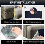 2Pack Total 78.7"x15.8" Cat Scratch Mat for Cat Couch Furniture and Wall Protector | Trimmable Self-Adhesive Carpet Climb Cat Scratcher for Covering Cat Tower and Replacement Pads (Blue)