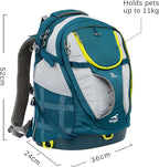 Kurgo G-Train - Dog Carrier Backpack for Small Pets - Cat & Dog Backpack for Hiking, Camping or Travel - Waterproof Bottom - Ink Blue