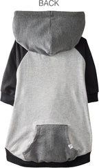 Rocky – The Orginal Lightweight Hooded TEE 100% Organic Cotton Dog Hoodie Pet Coat Sweater for Small, Medium, Large Dogs, Heather Gray Color Block, X-Large